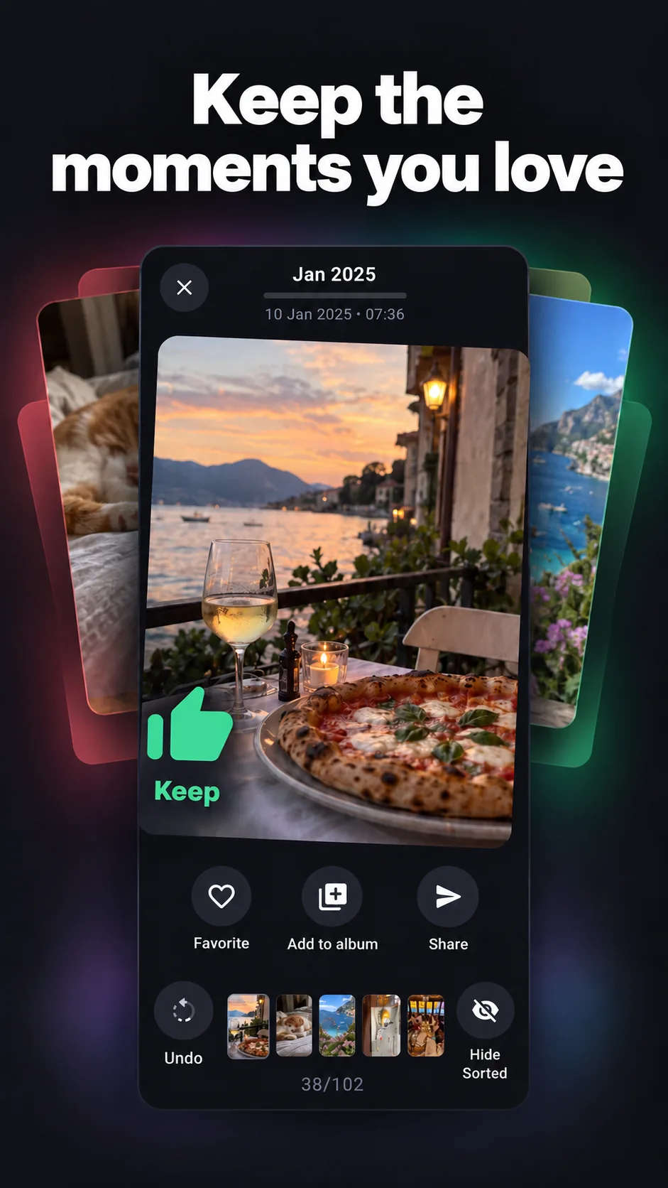 Picit keeping a favorite photo while sorting